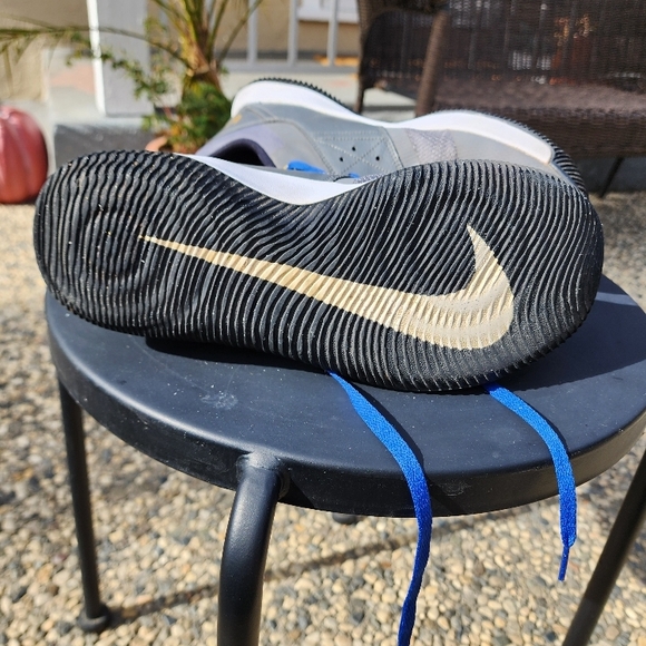 Nike Fly By Mid Men's Shoes - Blue and Gold - Picture 9 of 10